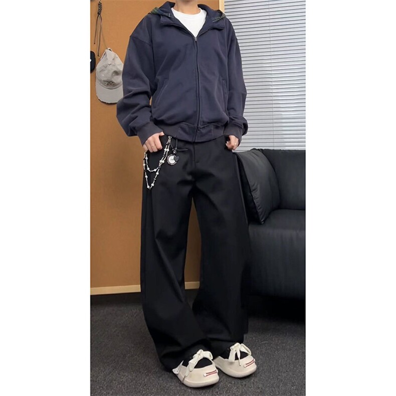 春季美式ins高街hiphop弯刀休闲西裤货号K25113P55图片