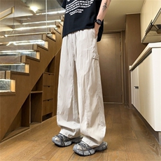A24-P29夏季冰丝休闲裤男宽松直筒速干裤，男装休闲裤，电商B369（原A024）