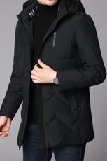 DF908钱塘2020-2冬季百搭简约连帽厚款中年男士羽绒服P285，男装羽绒服，钱塘207-2