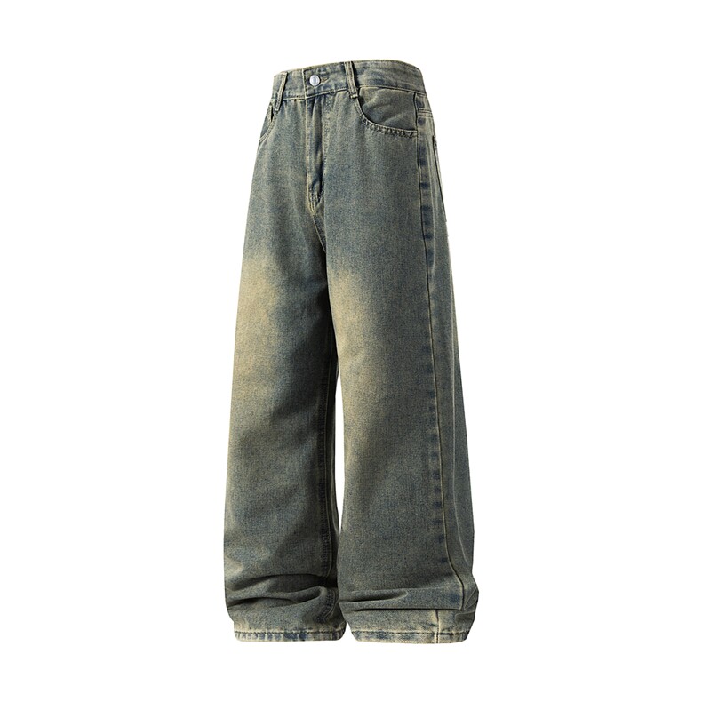 xz116-k1029-P35-图现货黑色浅蓝黄泥大码现货牛仔裤，男装牛仔裤，星座116