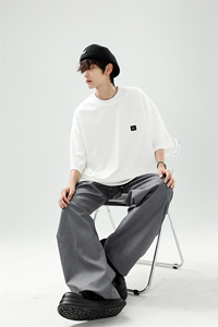 8XL-M 重磅！特大码T潮牌上衣男中性华夫格短袖T恤DX304P25控39图片