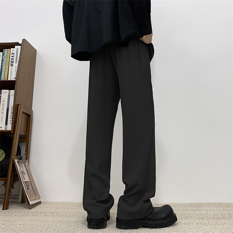 现货直筒西裤男春季新款垂感阔腿西装裤子宽松休闲长裤XK302-P50,男装西裤,电商A178