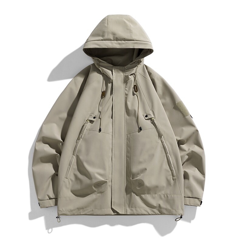 冲锋衣男高品纯色宽松夹克外套DSA157B-J90-P60,男装夹克,电商A157B