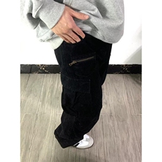 美式复古vibe裤子男士春夏潮牌多口袋机能伐木裤直筒微喇工装裤，男装工装外套，星座601-1