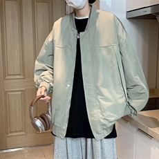 秋季新款高级感立领夹克男士韩版潮流港风宽松外套W8821-P65，男装夹克，星座1109-3