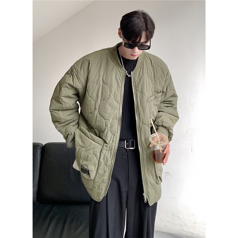 港风葫芦燕尾服大口袋设计加绒双侧开叉棉衣男MY770104P135控168,男装棉衣,星座227-7
