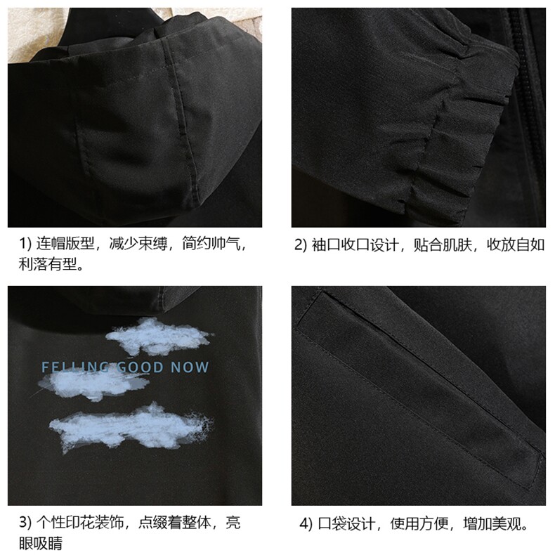 JK65143-P45连帽夹克男大码胖子棒球服上衣外套砖墙挂拍,男装夹克,电商A040A