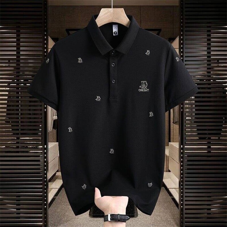 84045-P40夏季时尚休闲T恤男士POLO衫欧货潮牌商务翻领短袖T恤,男装Polo衫,电商D310B-1