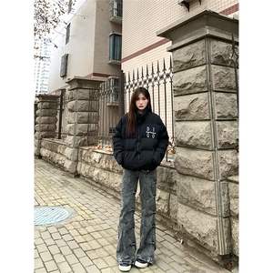 自家图，cleanfit褶皱牛仔裤男秋冬伞兵微喇裤子KZA51-P60