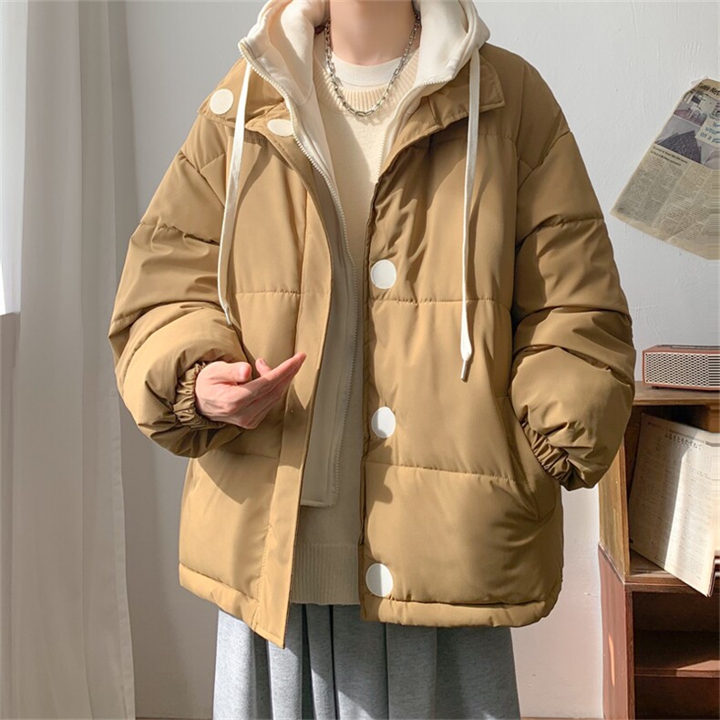 1506-1/M325/P88假两件棉衣男冬季加厚棉袄学生羽绒棉服外套1,男装棉衣,星座1506-1
