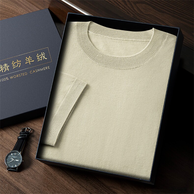新款纯色针织短袖时尚百搭简约风,男装T恤,曼云男装羊绒