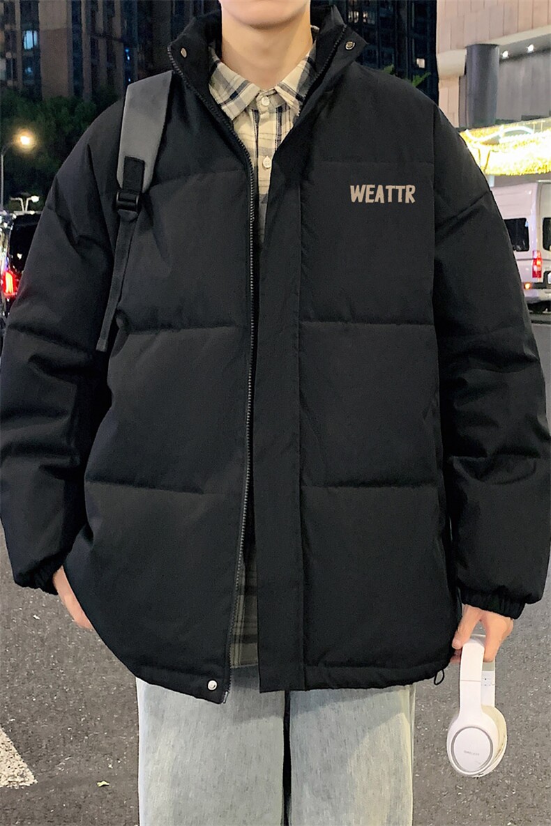 ！2024冬季新款男士立领棉衣百搭印花情侣棉服外套MY312特P55,男装棉衣,电商B220