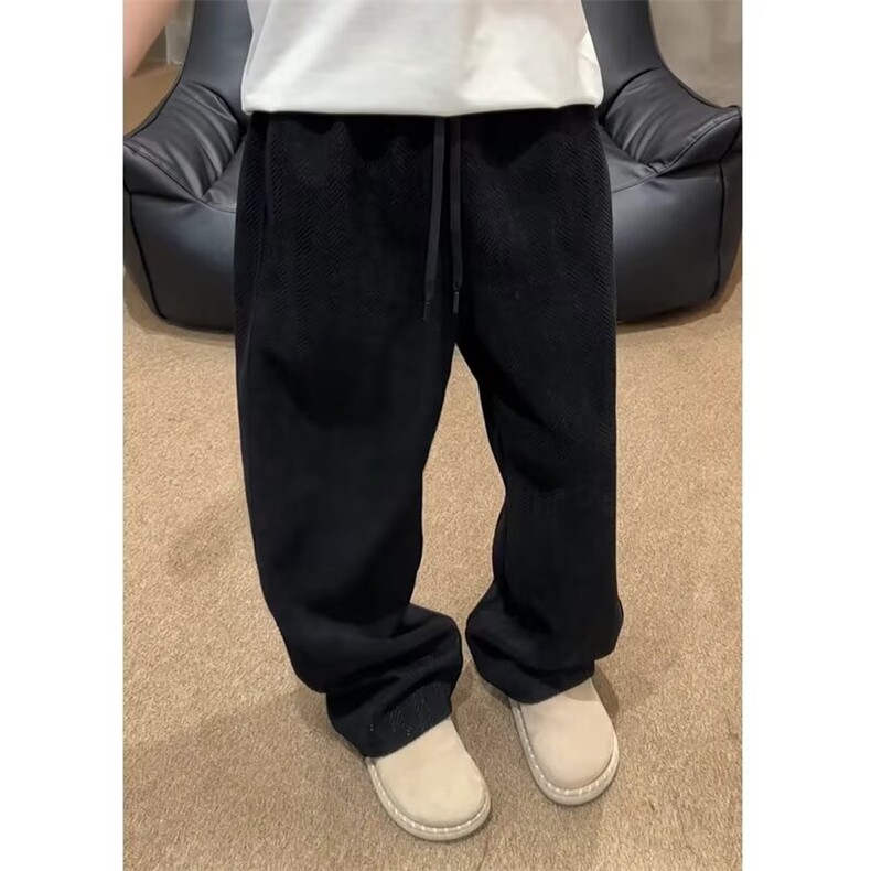 现货美式复古肌理感休闲宽松直筒裤男K1336/P40,男装休闲裤,星座205-3
