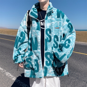特P75     新款春装款羊羔毛外套加厚宽松情侣棉衣YG04图片