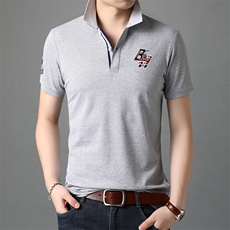 多彩十色2021夏季男士新款短袖T恤简约商务休闲polo衫B8802P60，男装Polo衫，电商D230