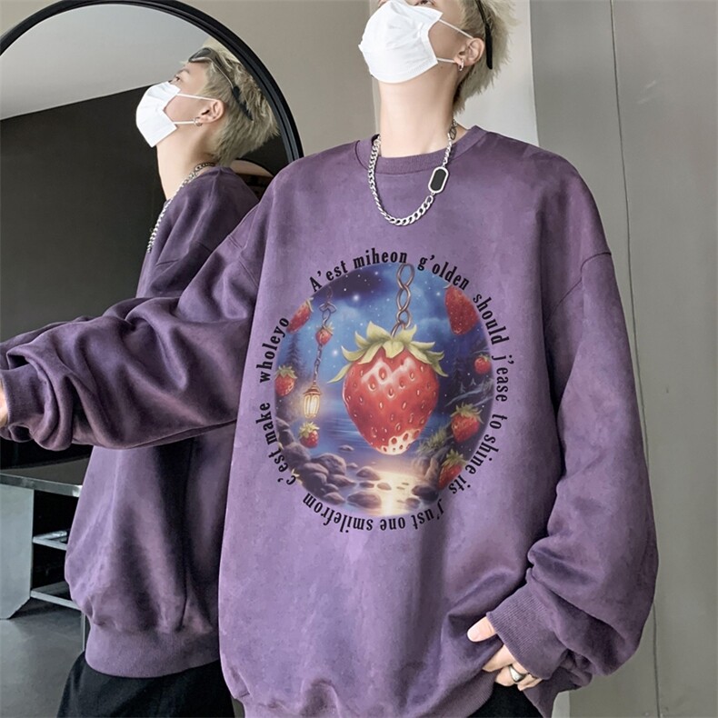 秋装复古美式水洗做旧重磅麂皮绒卫衣301B-JB1505-p45,男装卫衣,星座301B