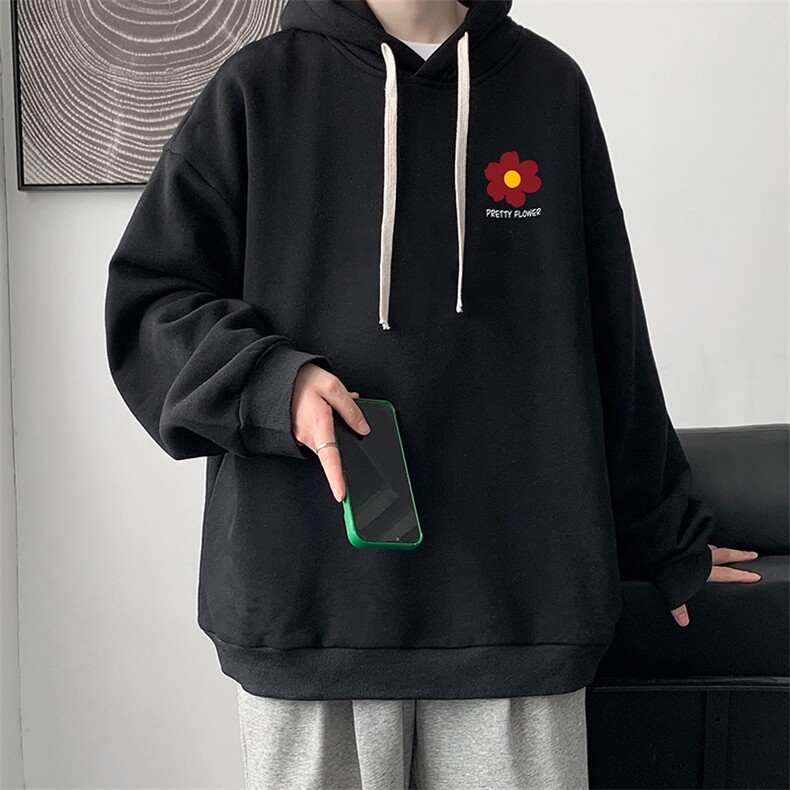 WY2257-P35加绒款-P40纯棉连帽卫衣男大码运动帽衫宽松薄外套男,男装卫衣,电商A040