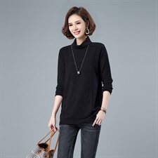 2021春秋新款打底加绒高领保暖3119，女装卫衣/绒衫，秋牧寒烟