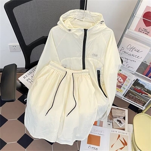 两件套防晒衣外套男女户外运动机能风长袖皮肤衣套装W6538-P69图片