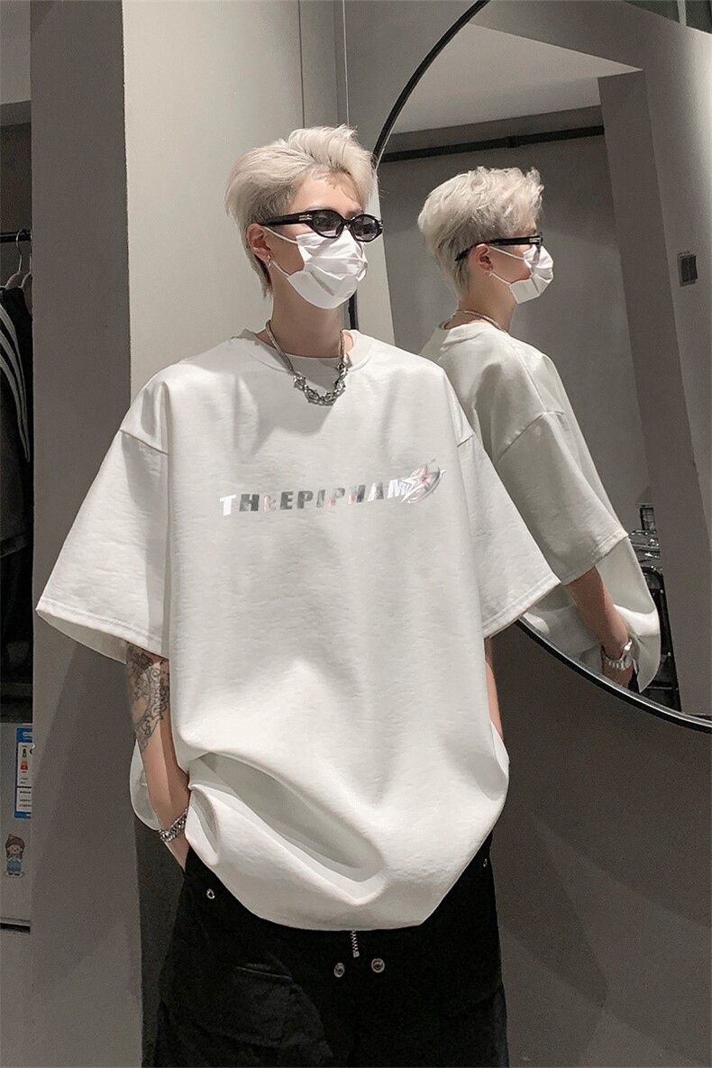 男装短袖T恤2025夏季丝光棉印花五分袖体恤XZ514-2-2024101-P58,男装T恤,星座514-2(原B239)