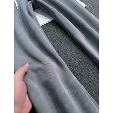 美式水洗破洞弯刀卫裤男款秋季直筒裤重磅休闲运动裤子LWK044-P52，男装休闲裤，星座1008