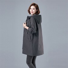 中年款加厚通勤常规长袖棉纯色96%及以上自主图6694-1，女装棉衣/棉服，秋牧寒烟