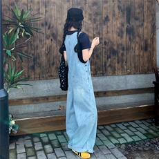 【现货】25数据款牛仔背带裤+上衣两件套装P145K218-8808-3，女装套装/套裙，2C210