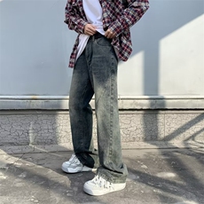 美式高街水洗微喇牛仔裤NZ782-P45，男装牛仔裤，星座1109-3