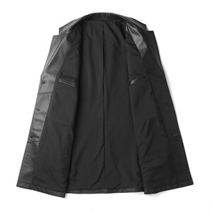 DLSN-G22001海宁皮衣男小牛皮风衣外套韩版修身商务男装P1250图片