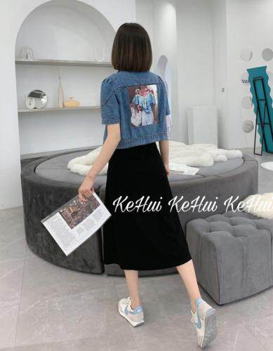 【现货】夏款短款牛仔上衣吊带连衣裙，女装背心吊带，珂 慧