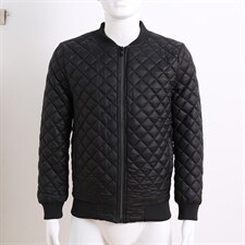 时尚青年潮流韩版外贸菱形方块罗纹下摆商务休闲羽绒服外套MY-003，男装羽绒服，星座1607