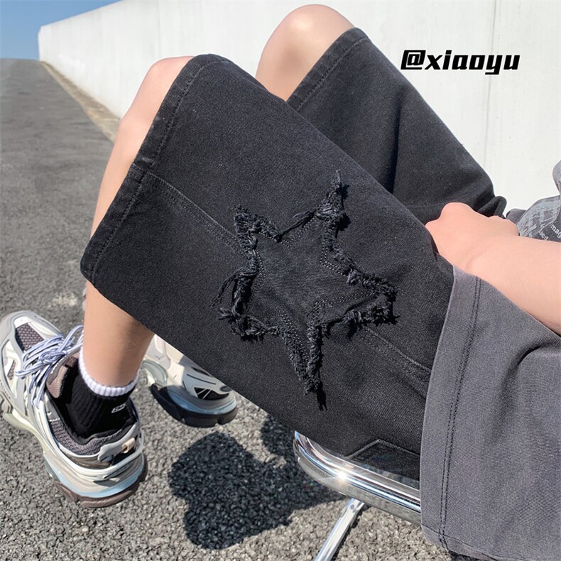 XZ616夏季新款水洗做旧牛仔直筒五分裤短裤TY821P45控58,男装牛仔裤,星座512A（原616）