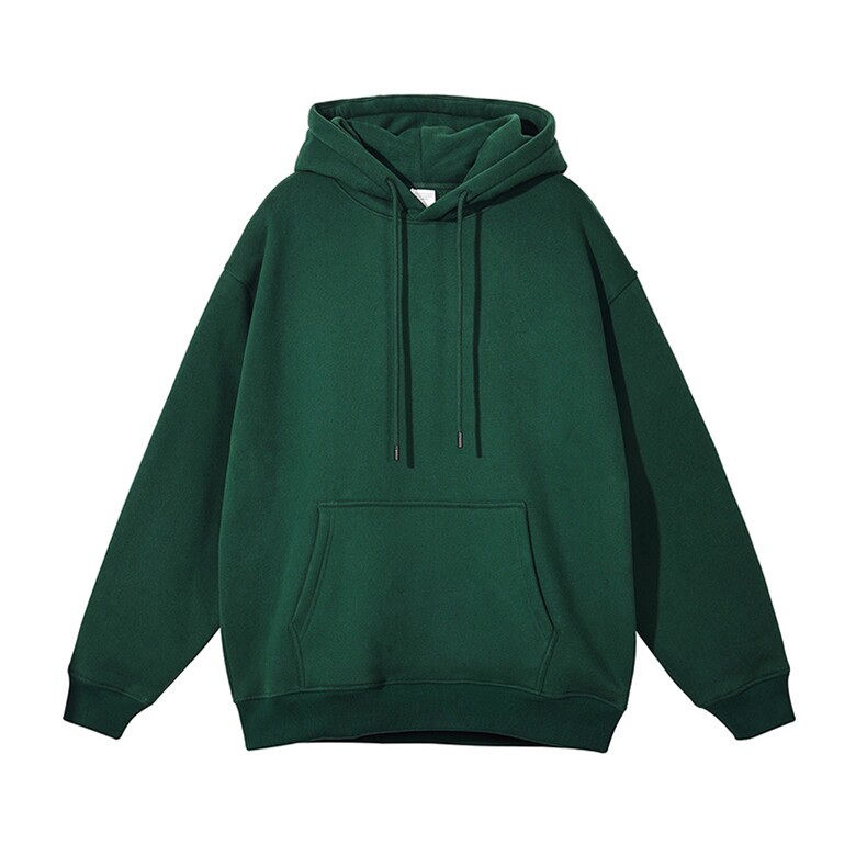 抖音得物高品质二开25年秋冬重磅曼巴棉美式宽松连帽纯色卫衣Y99,男装卫衣,电商A486