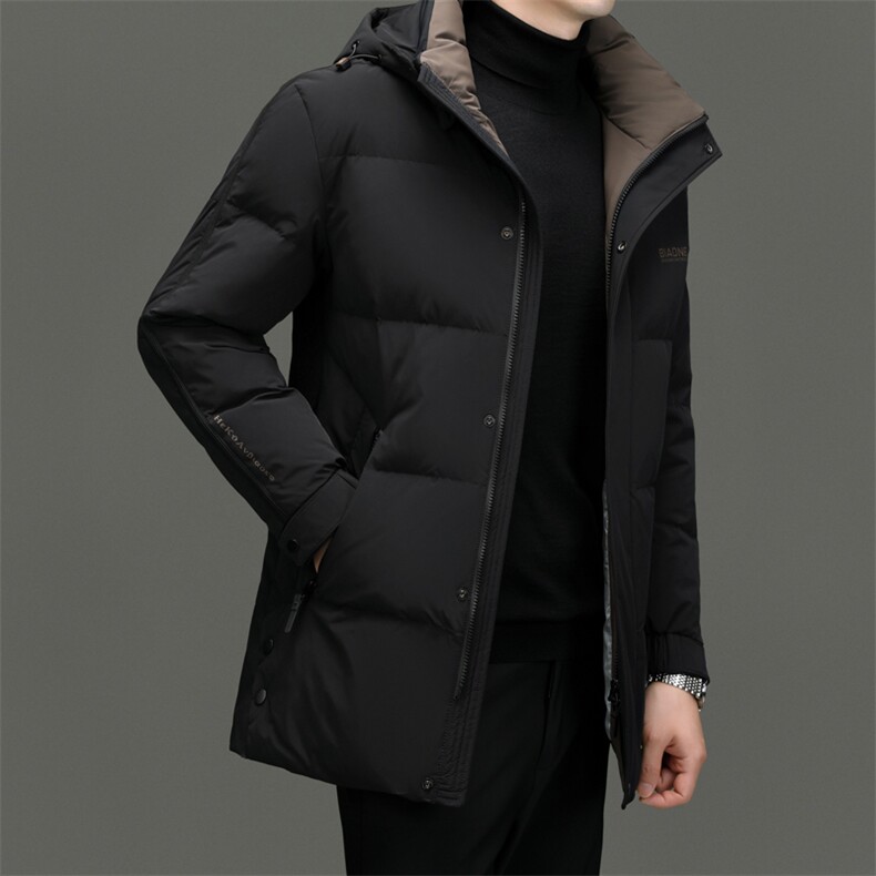 DF806钱塘2020-2时尚休闲冬季厚款连帽中年男士羽绒服P275,男装羽绒服,钱塘207-2