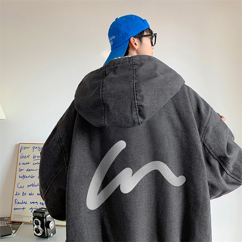 控价158牛仔外套男大码加厚加绒棉衣男羊羔毛棉服男 NM53280-P140图片