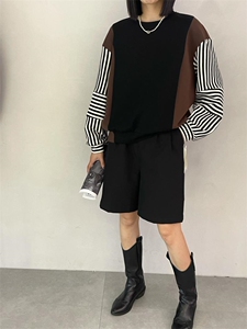 雷洛奇丽—拼接卫衣,女装卫衣/绒衫,雷洛奇丽