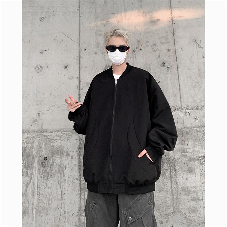 港风大码美式潮牌男女情侣款圆领夹克外套XZ213-JKMM02-P75控98,男装夹克,星座213