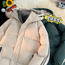 三防面料抖音品质10W件假两件连帽加厚棉衣外套棉服BM5811特P85，男装棉衣，电商A486
