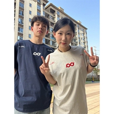 M556-P35无限循环绣花短袖潮流宽松百搭宽松纯棉T恤男女同款，男装T恤，星座617A-1（原B318A）