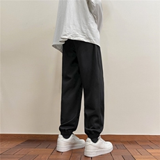 k1067-p35-限价49.9现货港风中性大码卫裤束脚，男装休闲裤，星座116