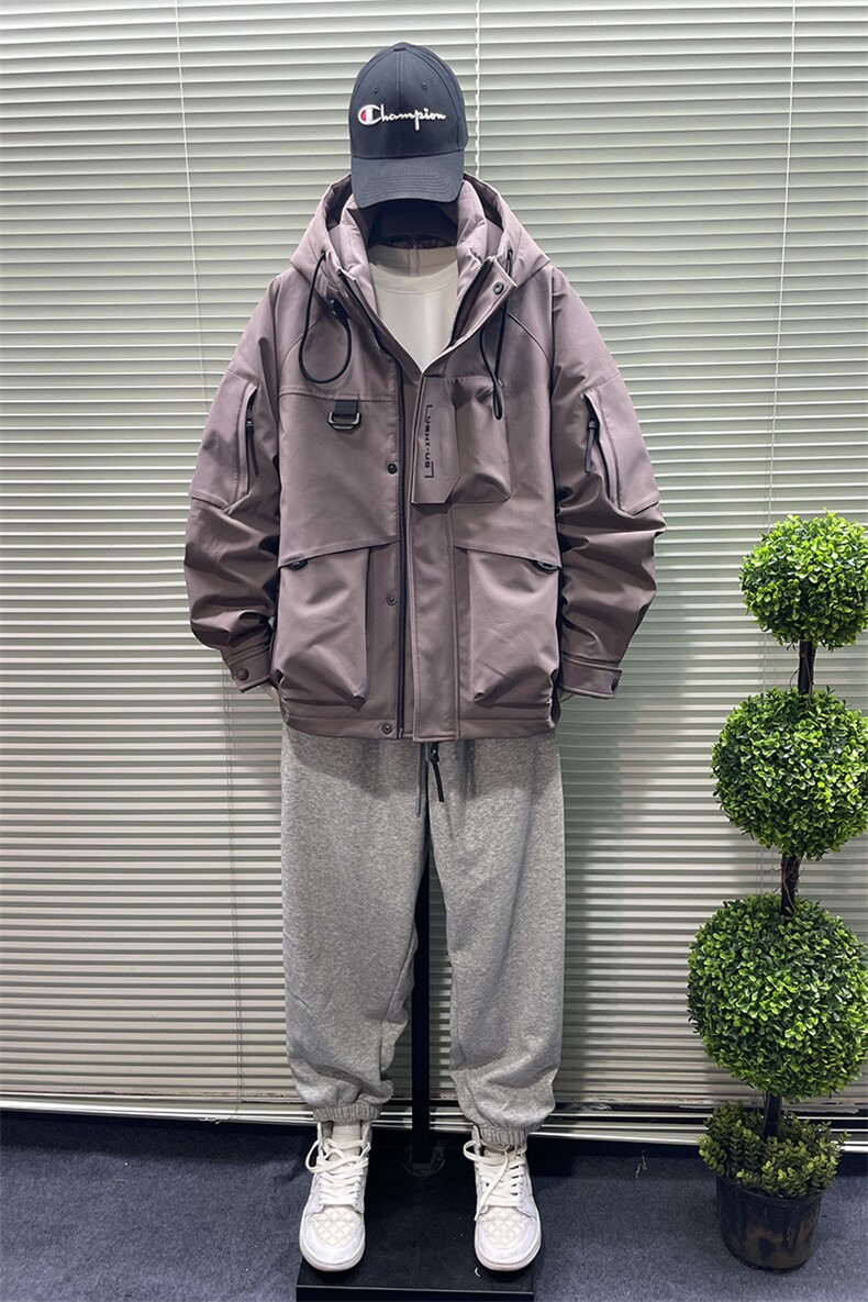 2025新标90白鸭绒户外派克高品质连帽羽绒服8820P420,男装羽绒服,钱塘708(原3018)