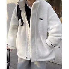羊羔绒棉衣男冬季加厚保暖立领棉服外套两面穿棉袄面包服M8005，男装棉衣，星座1116A（原606A-3）