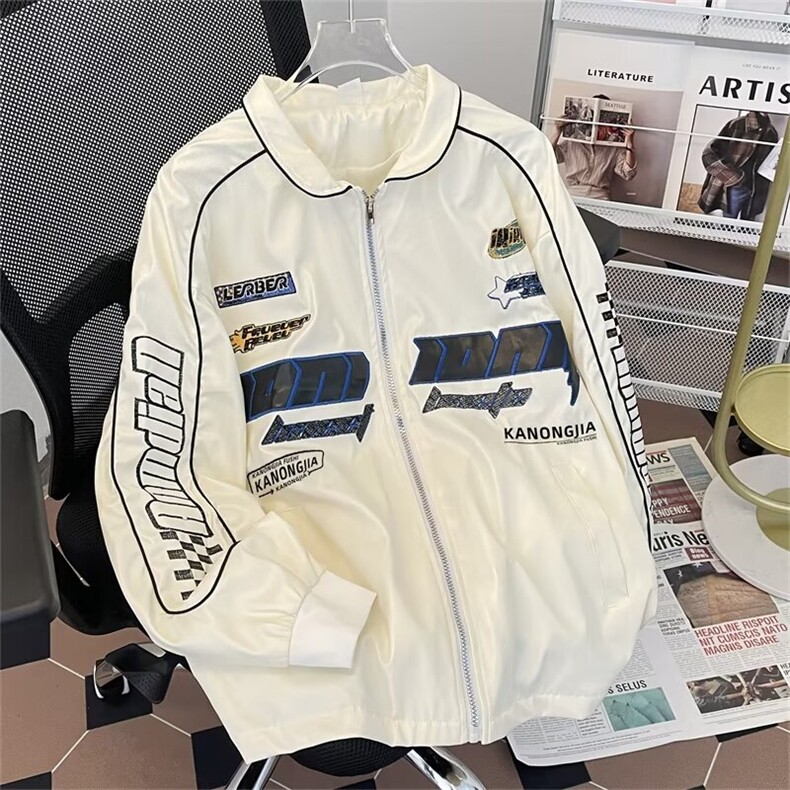 PU皮衣夹克外套男秋冬飞行员机车服潮牌宽松大码上衣PJ26,男装夹克,星座1116A-1（原606A）