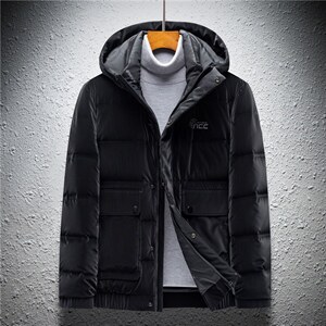 22冬季中青年男士时尚休闲90白鸭绒连帽羽绒服外套AJY82138-P275图片