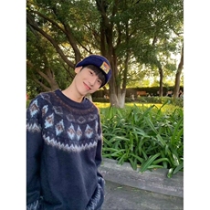 秋冬复古费尔岛毛衣男女情侣装针织衫美式潮牌重磅宽松毛线衣上衣，男装针织衫/毛衣，星座603-2