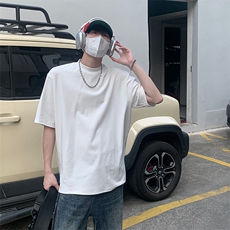 特P35无差价高弹力高品质半高领正肩短袖T恤-HT10179港风，男装T恤，电商A003