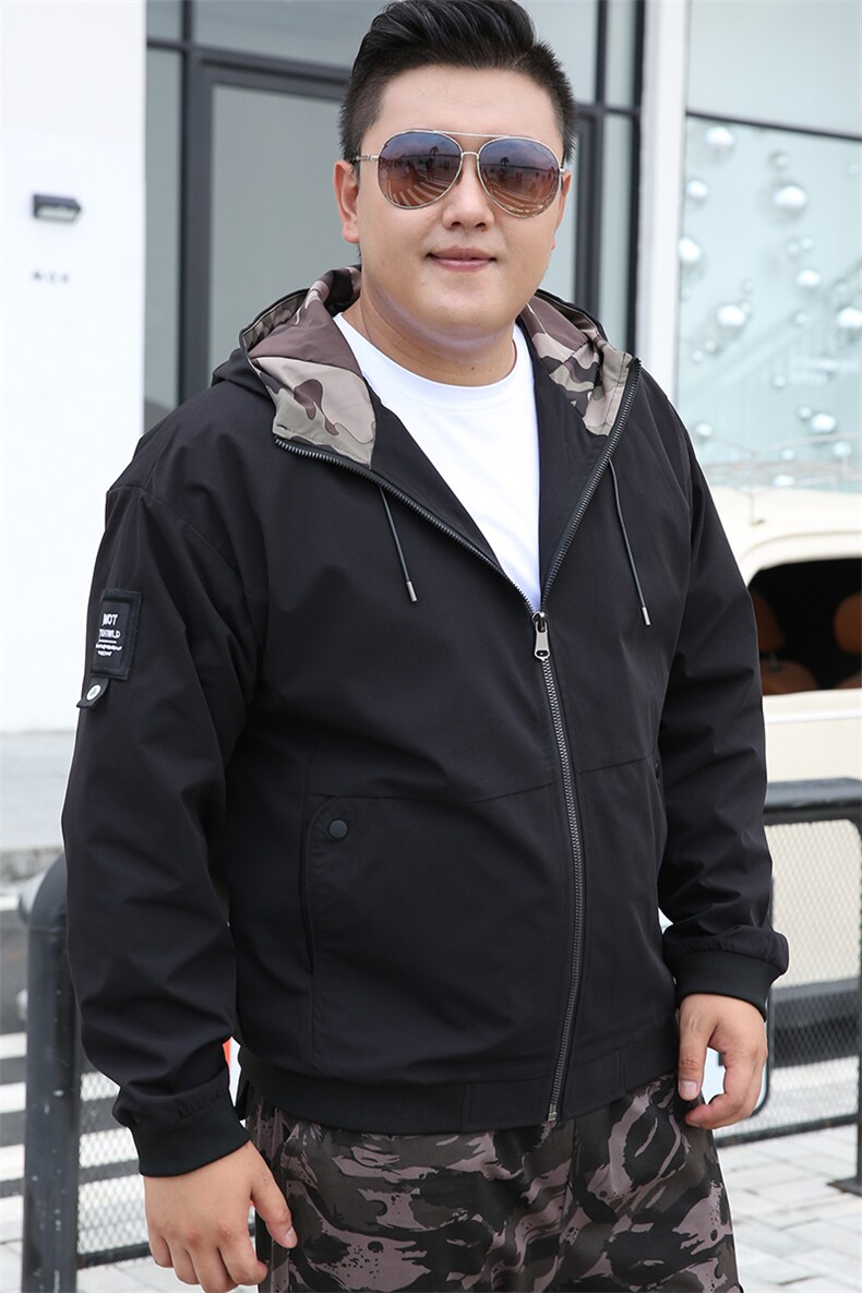 加肥加大码男连帽夹克刺绣外套5032-1_9023（M-4XLP655XL-9XLP75,男装夹克,星座1516-1