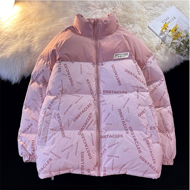 新款双面穿棉服宽松时尚港风青少年棉袄外套MY20815P-60,男装棉衣,电商A128