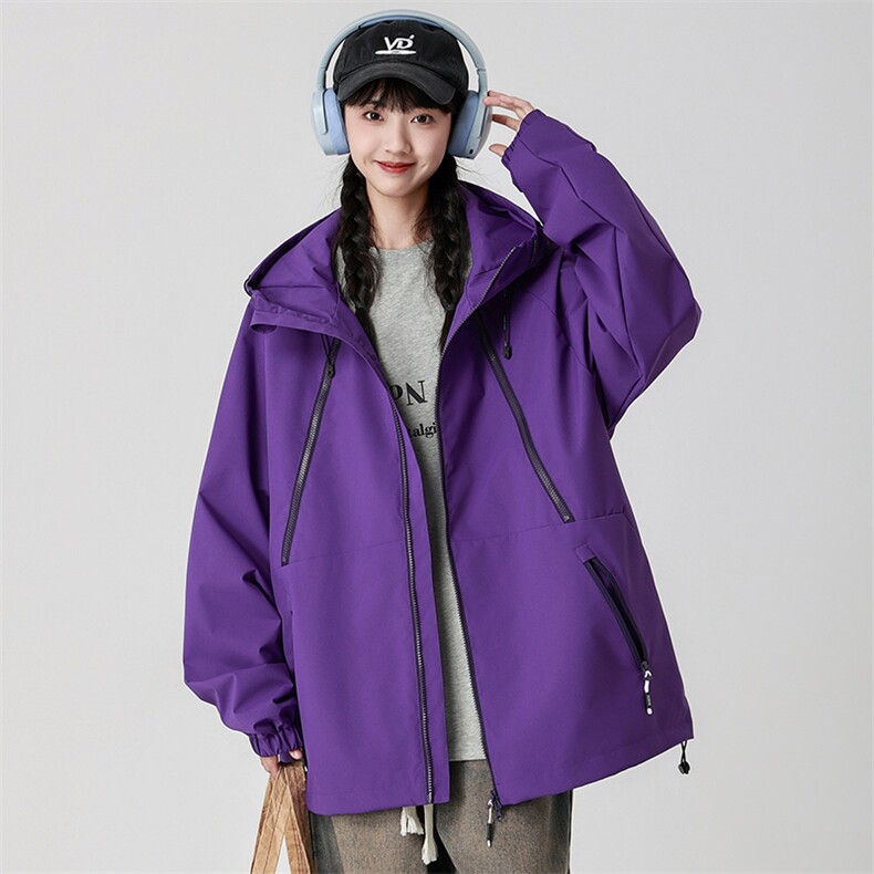 Cityboy情侣时尚连帽冲锋衣外套夹克团体班服,男装夹克,星座301D-5(原星座1415）