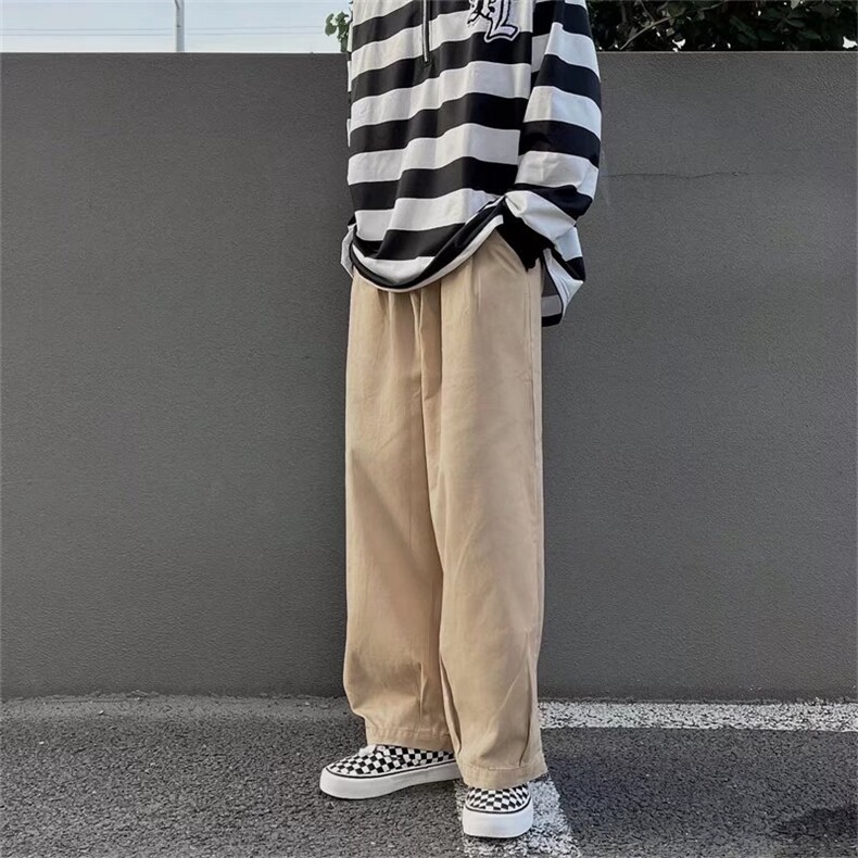 男春季潮流时尚阔腿休闲长裤K7062P34,男装休闲裤,星座1116-2